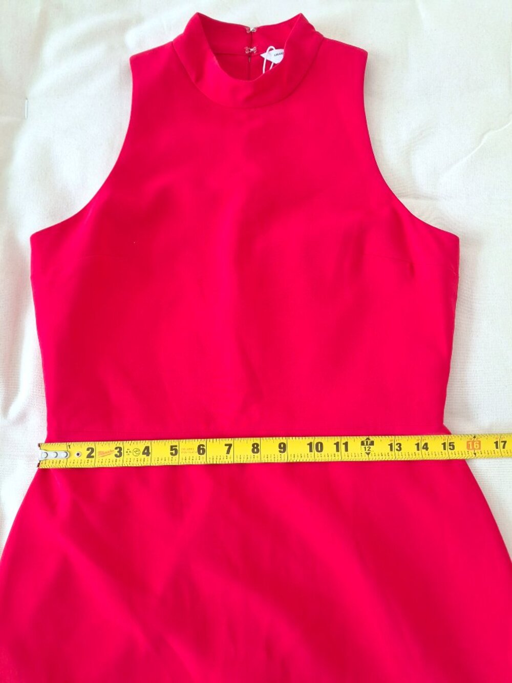(New) Amanda Uprichard – Marshall Mini Dress (Red) Women's Medium - Picture 7 of 16